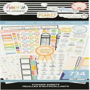 해피 플래너 에센셜 홈 클래식 스티커 다양한 색상 734개/팩 (SVP130-149)