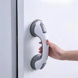 욕조와 샤워를 위한 UIN 2팩 석션 컵 그립 바 11인치 드릴 프리 욕실 안전 손잡이 노인 장애인을 탈착식