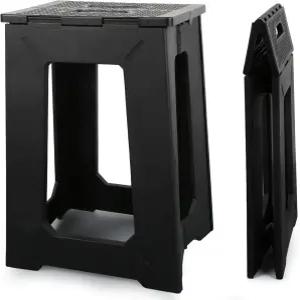 ProTraverse 접이식 욕실용 소형 방수 플라스틱 코너 스툴 - 미끄럼 방지 샤워 벤치/성인 및 노인용 욕조