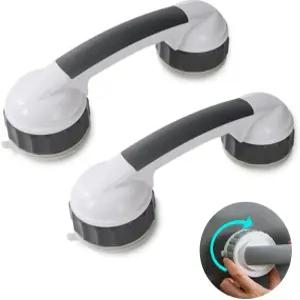 노인용 강력한 ADA 샤워 핸들을 위한 트위스트가 포함된 3인치 2팩 욕조용 핸디캡 안전 핸드레일 그립 바