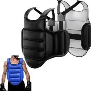 복싱 바디 프로텍터 리버서블 킥복싱 MMA 무에타이 가슴 보호대 조절 가능한 타격 무술 상복부 갈비뼈 복부