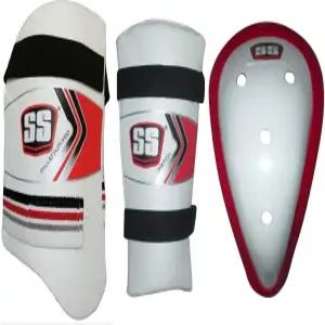 성인 16세 이상 및 청소년을 위한 오른손 타자 허리 가드 팔 복부 SS 크리켓 프리미엄 보호 콤보