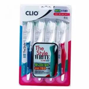 치약 TBZ 크리오 더스타일 화이트 칫솔 4개입 BTM-M361