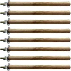 Tfwadmx 8 PCS 잉꼬 농어 새 스탠드 장난감 천연 목재 플랫폼 그라인딩 네일 케이지 액세서리 작은 앵무새