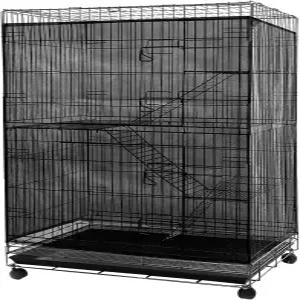 Aynaxcol 조절 가능한 새장 씨앗 깃털 포수 그물 커버 소프트 스커트 가드 나일론 망사 앵무새용 118 x