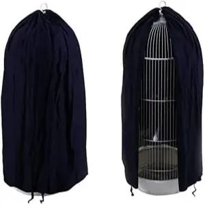 블랙 라운드 돔 탑 버드 케이지 커버 쉴드 라이트 스커트 액세서리 화면 잉꼬 러브버드 버디 핀치 카나리아