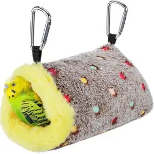 메워고 작은 겨울 따뜻한 새 둥지 - 지지판이 있는 편안한 침대 매달린 은신처 해먹 오두막 선물 버저리가