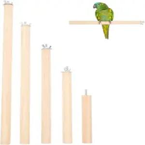 앙고이리 다웰 우드 버드 농어 스탠드 세트 잉꼬 앵무새 5Pcs 4 6 8 10 11인치 막대 금속 날개 너트가 달린
