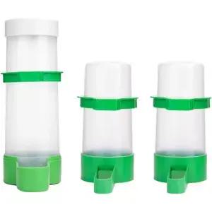 케이지 펫 앵무새 버디 러브버드 코카티엘용 사료 공급기가 포함된 XISTEST 2PCS 자동 조류 급수기 60ml