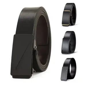 남성 심플 가죽 자동 버클벨트 정장벨트 남자 허리띠 남성벨트 가죽벨트 남자허리띠