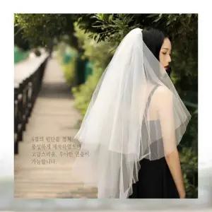 별별창고)G 셀프 웨딩 베일 면사포 숏 롱 레이스 면사포 셀프웨딩베일 웨딩스냅소품