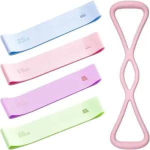 브로반틀 여성용 홈 필라테스 필수 키트 골반 바닥 트레이너가 포함된 장비 세트 초보자용 운동용 저항