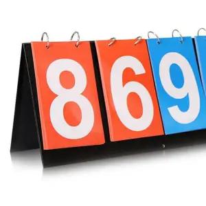 경기 점수판 접이식 휴대용 스포츠 운동 점수판 배드민턴 탁구 기록판 득점