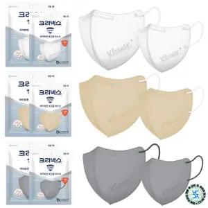 크리넥스 보건용 kf80 라이트핏 마스크 새부리형 입체형 30매 안심케어 유한킴벌리 방역