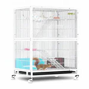 날림장 울타리 새집 2단 새장 이동식 앵무새 대형 철제