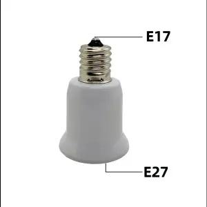 E17  E27 어댑터 E17  E26 램프 전원 어댑터 변환기 기본 소켓 LED 전구 확장 플러그