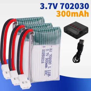 밧데리 호환 702030 3.7V 300mAh 리튬폴리머 배터리 충전동 세트 Syma X11 E55 FQ777 FQ17W F180 FY530 U81