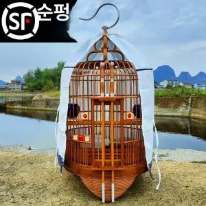 원목 새장 새 복고 나무 원형 옛날 대형 둥지 레트로 중형 나뭇가지 참새 이동식 나무새집