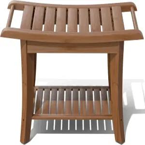 성인 노인을 위한 욕실 및 내부 샤워실의 면도 다리 또는 스파 목욕 시트 보관 선반이 있는 대나무 의자 24