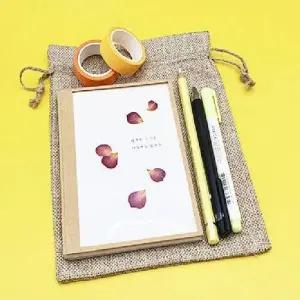 [에이치플러스몰]TBZ 스트링 린넨 소품파우치 1개