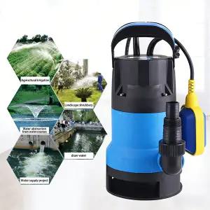 플로트 스위치가 있는 750W450W 수중 워터 펌프 정원 수영장 연못 지하실 배수용 220V 순수 구리 전동 섬프