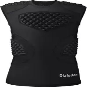디알루돈 남자 유소년 축구 가슴 보호대 5패드 패딩 셔츠 하트 흉골 어깨 럭비 야구 로스 농구용