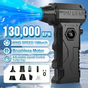 송풍기 X7P 130000RPM 에어 블로워 터보 브러시리스 모터 팬 풍속 198kmh 10000mAh LED 디스플레이 더스터