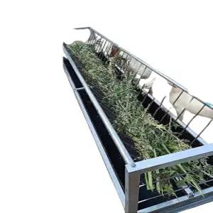 염소 여물통 건초 사료 모이 금속 양면 대형 밥통