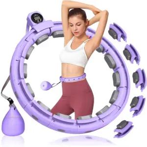 스마트 저소음 가중치 운동용 인피니티 후프 자동 카운트 다이어트 훌라후프 30-50인치 조절식 코어 복부