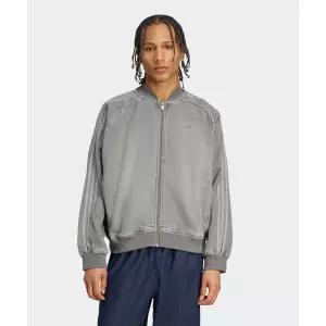 아디다스 슈퍼스타 루즈 핏 데님 블랙 워시 재킷 - 차콜데님 / JW5915