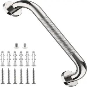 12인치 스테인리스 스틸 크롬 샤워 그립 바 ZUEXT 욕실 밸런스 안전 핸드 레일 지지대 핸디캡 노인 부상