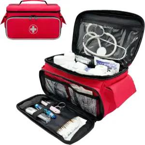 식 지퍼가 달린 NEX 구급 가방 소형 휴대용 품 보관 가족 상자 여행 자동차 및 가정용 알약 병 정리함