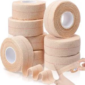 톤디아모 8롤 탄성 테이프 접착 자체 붕대 랩 유연한 신축성 운동용 스포츠 스킨 스트립 1인치 X 5야드