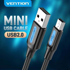 Vention 미니 USB 2.0 고속 데이터 충전기 케이블, MP3 MP4 플레이어 자동차 GPS 디지털 카메라 HDD