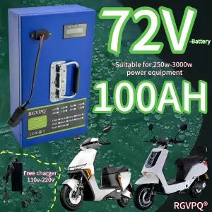 밧데리 호환 고속 운송용 신형 풀캡acity 파워 18650 72V100AH 리튬 배터리 팩 250-3000W 적용