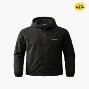 내셔널지오그래픽 N262UJP010 월리스 후드 풀집업 바람막이 BLACK