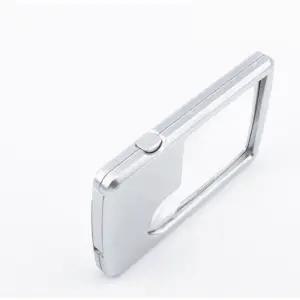 휴대용 LED독서등 돋보기 확대경 3배 6배 (MG4B-3) 카드형돋보기 LED돋보기