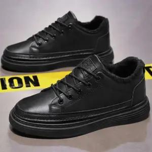 베이직 남성용 겨울철 털 안감 기모 통굽 스니커즈 겨울운동화 겨울여자운동화