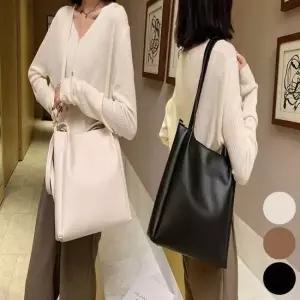 페이크 숄더백 스퀘어 레더 크로스 3색 긴어깨끈 데일리