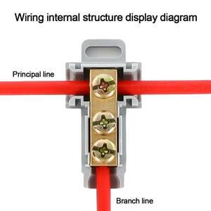 전기 케이블 스플라이스 고전력 터미널 블록 T형 와이어 커넥터 소형 배선