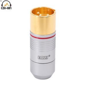 EIZZ 하이엔드 텔루륨 백금 구리 XLR 남성 여성 잭 밸런스 플러그 커넥터 하이파이 오디오 앰프 헤드폰 DIY