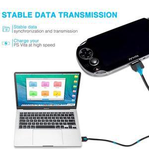 소니 호환 플레이스테이션 PSV1000 PS Vita 콘솔용 호환 USB 충전 케이블 데이터 전송 기능 포함 동기화 1.