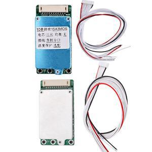 BMS 10S 36V 15A 공통/포트 리튬 이온 폴리머 18650 배터리 보호 보드 단락