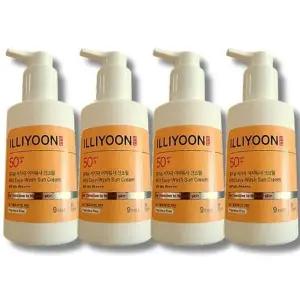 일리윤 대용량 저자극 온가족 이지워시 선크림 150ml 4개