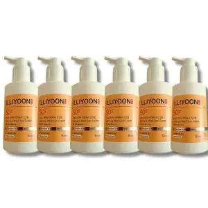 일리윤 대용량 저자극 온가족 이지워시 선크림 150ml 6개