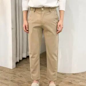 [옷자락]남자 세미배기 발목기장 H라인 웨딩 셋업바지 슬랙스