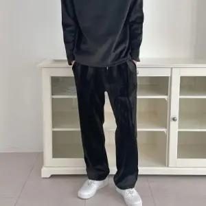 [다잇템]남자 코듀로이팬츠 겨울 통넓은 기모 쉬머 바지