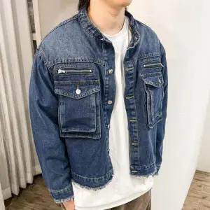 [다잇템]남자 봄 컷팅 더블포켓 스트릿 청자켓