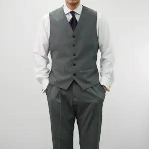 [다잇템]남자 울조끼 간절기 올드머니룩 수트 회색 조끼