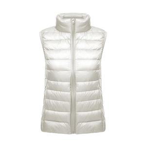 화이트 스탠드  여성 민 다운 조끼 코트 겨울 얇은 슬림 비즈니스 블루 블랙 레드 양복 3XL